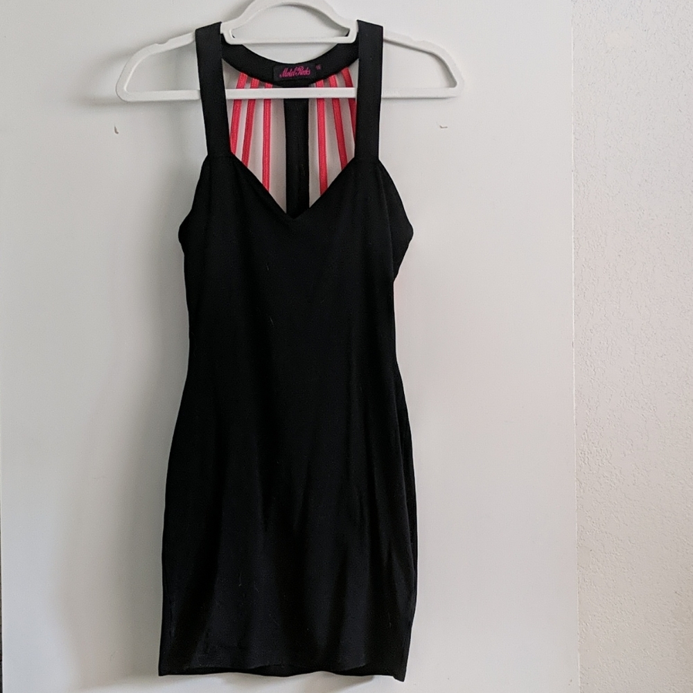 Motel Rocks Cage Back Bodycon Mini Dress